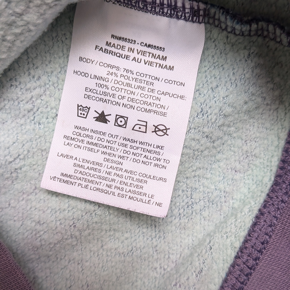 Kids Nike Purple Tie Dye/Marbles Hoodie. Used. Size XS Unisex - Picture 4 of 5